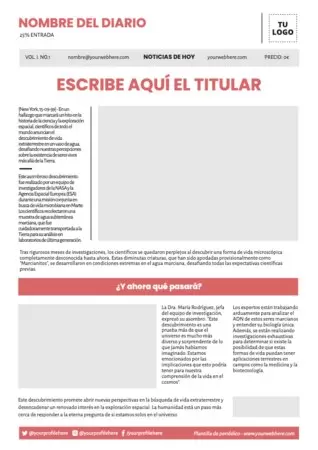 Edita una plantilla de Noticia