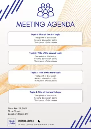 Modifier le format de l'ordre du jour d'une réunion
