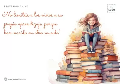 Edita diseños con frases para maestros