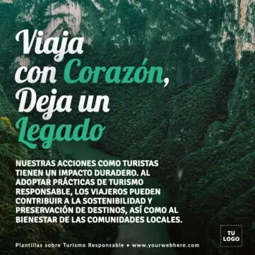 Edita un cartel de Turismo