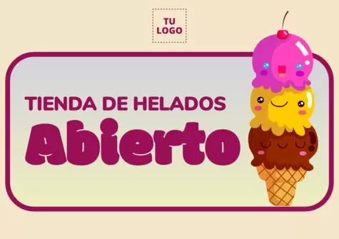 Edita un diseño para heladerías