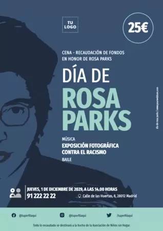 Edita un flyer de Rosa Parks