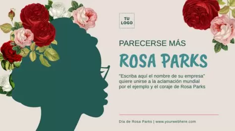 Edita un flyer de Rosa Parks