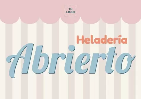 Edita un diseño para heladerías