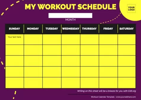 Edit a Workout template