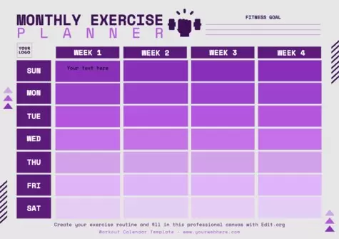 Edit a Workout template