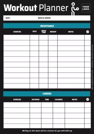 Free Workout Schedule Templates to Print