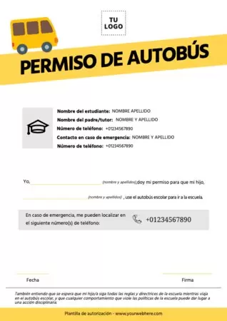 Edita una plantilla de Autorización