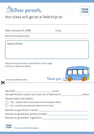 Edit a Permission Slip sample