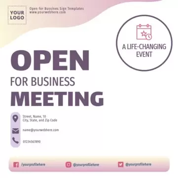 Edit a We Are Back template