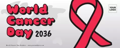 Edit a poster for Cancer Day