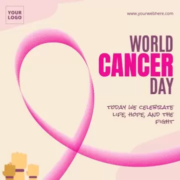 Edit a poster for Cancer Day