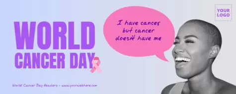 Edit a poster for Cancer Day