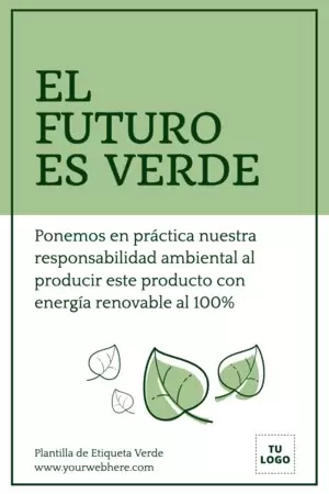 Edita una Etiqueta Verde