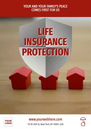 Edit a design to advertise life insurances