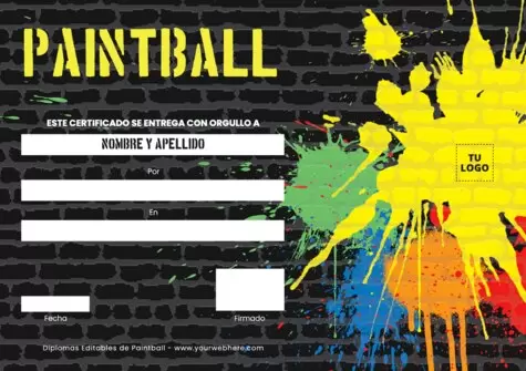 Edita un flyer de Paintball