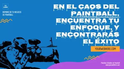 Edita un flyer de Paintball