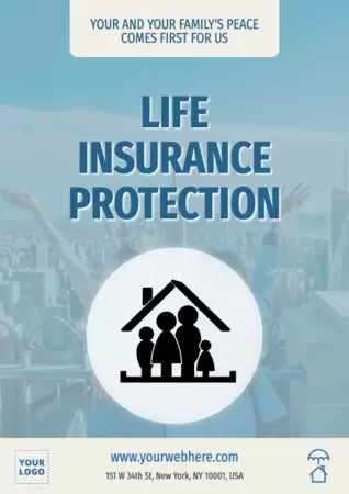 Edit a design to advertise life insurances