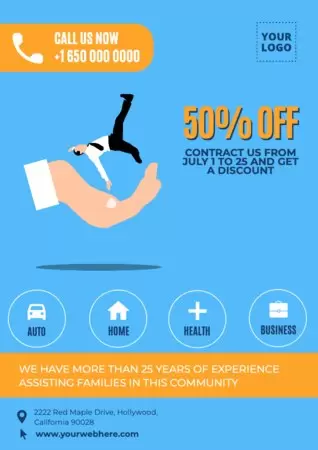 Bearbeite ein Design für Lebensversicherungen