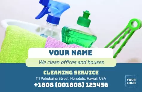 Edit a cleaning service poster