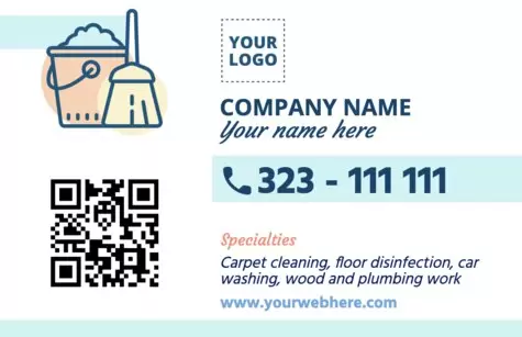 Edit a business card for House Cleaning