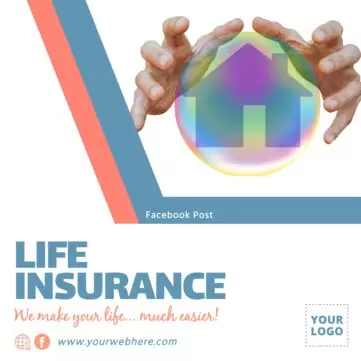 Edit a design to advertise life insurances