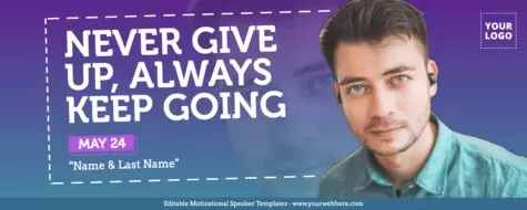 Edit a Motivational Speaker ad