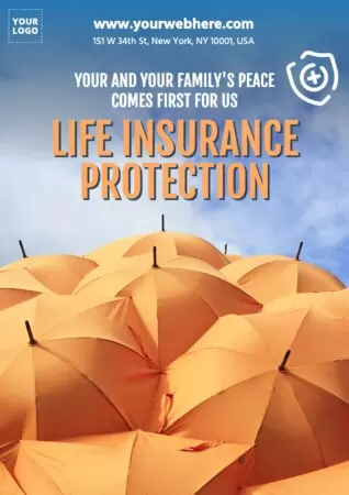 Edit a design to advertise life insurances