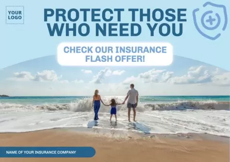 Edit a design to advertise life insurances