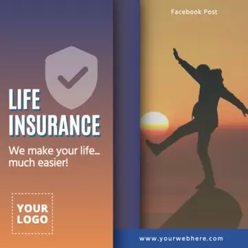 Edit a design to advertise life insurances