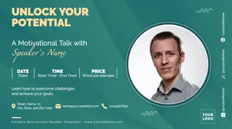 Edit a Motivational Speaker ad