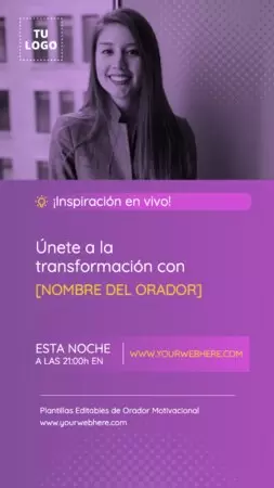 Edita un flyer de Orador Motivacional