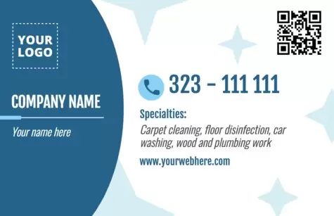 Edit a business card for House Cleaning