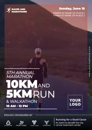 Bearbeite eineVorlage für einen Marathon