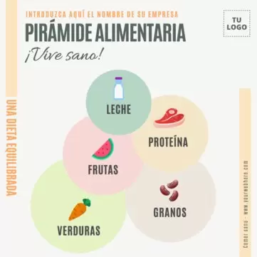 Edita un póster de Comida Saludable