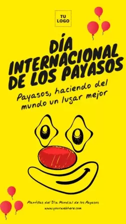 Edita una invitación de Payaso