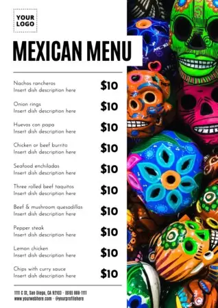 Editar um convite para uma festa mexicana