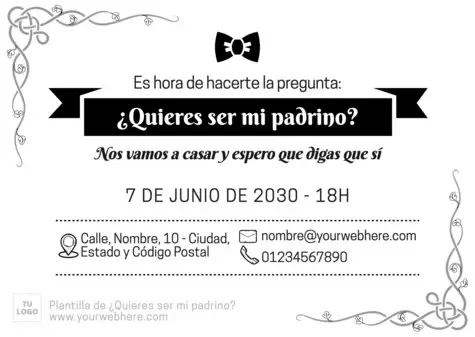 Edita una tarjeta de Padrino