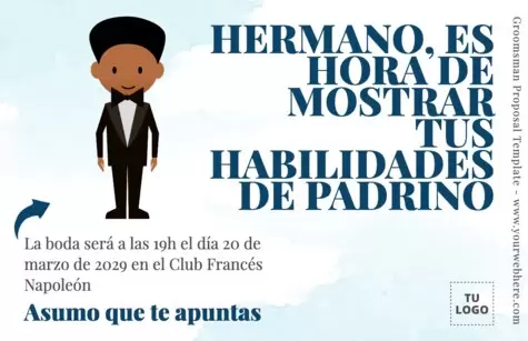 Edita una tarjeta de Padrino