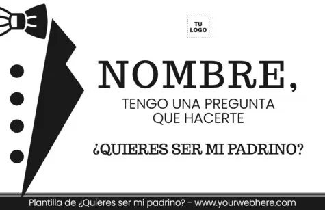 Edita una tarjeta de Padrino