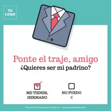 Edita una tarjeta de Padrino