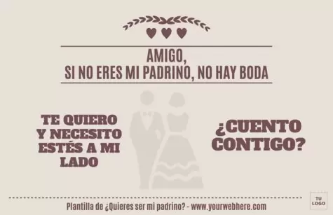 Edita una tarjeta de Padrino