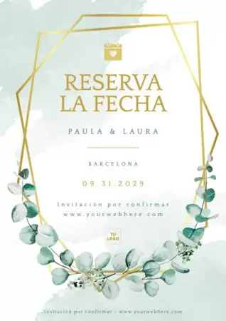 Edita una plantilla Save the Date