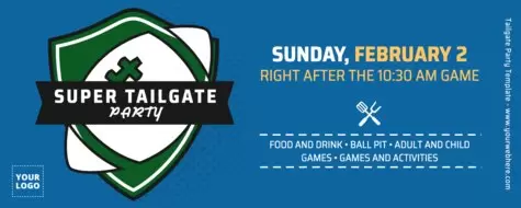 Edit a Tailgate party banner
