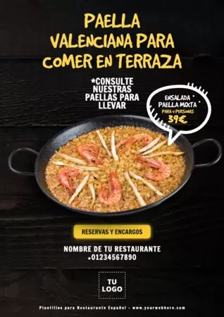 Edita un menú español