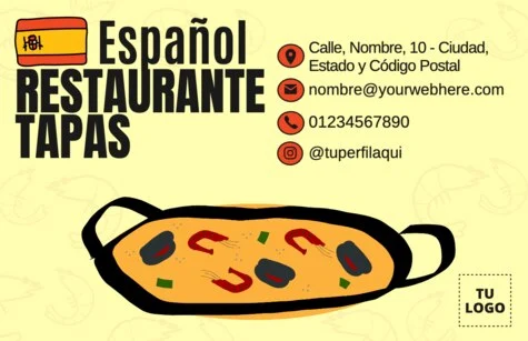 Edita un menú español