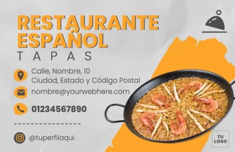 Edita un menú español