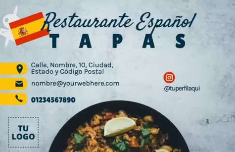 Edita un menú español