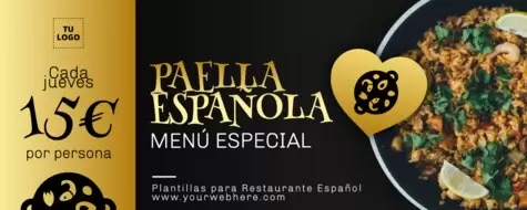 Edita un menú español