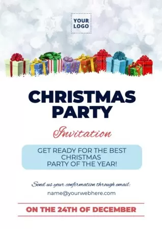 Editar um convite de Natal